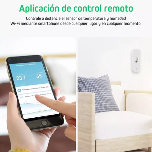 Sensor Temperatura Y Humedad Inteligente Wifi P/tuya Alexa