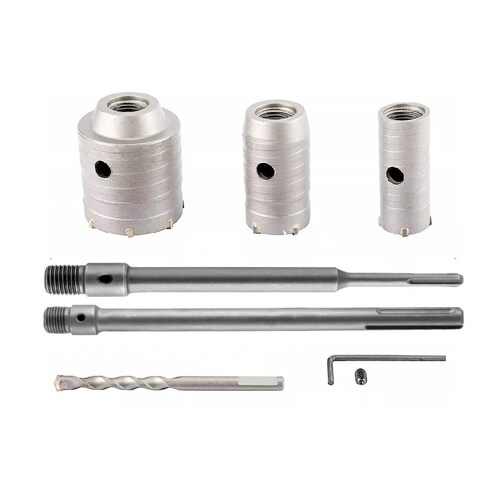 Kit De Brocas De 30/40/50mm P/pared De Cemento O Concreto 3u