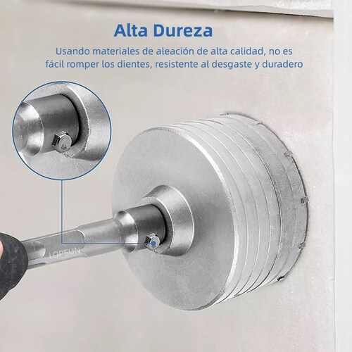 Kit De Brocas De 30/40/50mm P/pared De Cemento O Concreto 3u