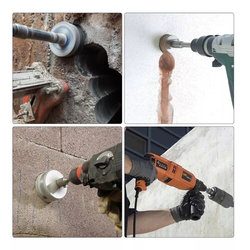 Kit De Brocas De 30/40/50mm P/pared De Cemento O Concreto 3u