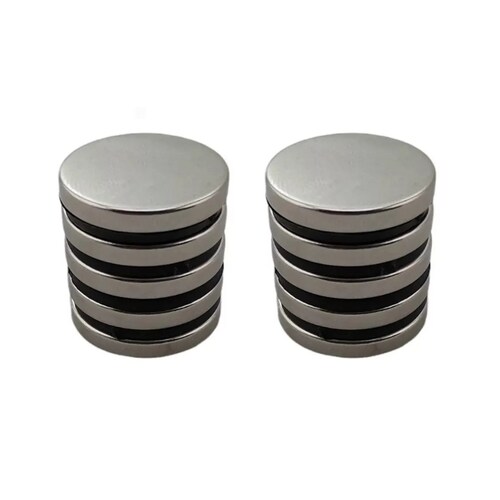 Set 10 Pz Imanes Redondo Imán 10x5 Mm Super Potente