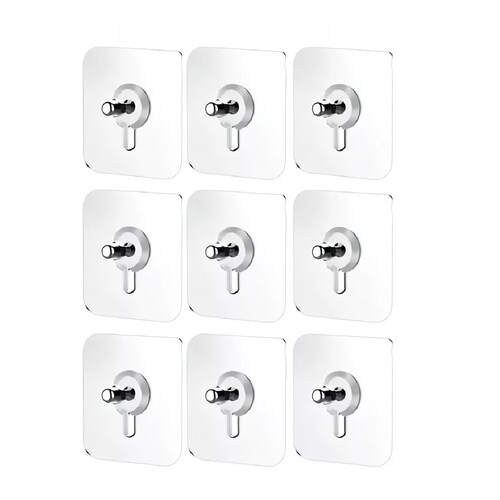 Set 36 Ganchos Adheribles Cuadros Soporte Gancho Adhesivo Pared
