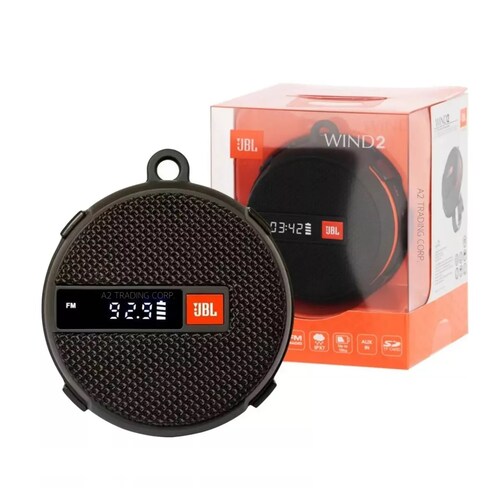 Bocina Bluetooth Portátil Inalámbrica Radio Fm Negra