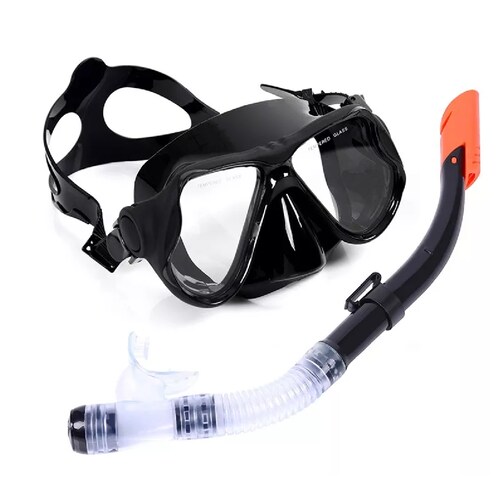Gafas De Buceo Templado De Snorkel De Silicona Anti Niebla