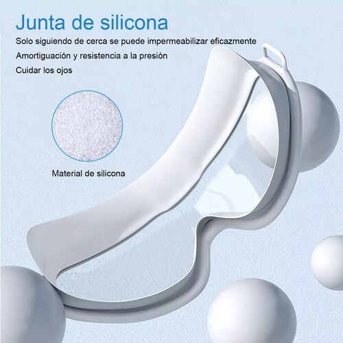 Goggles De Natación Set Gafas Gorra A Prueba De Fugas Niebla Blanco