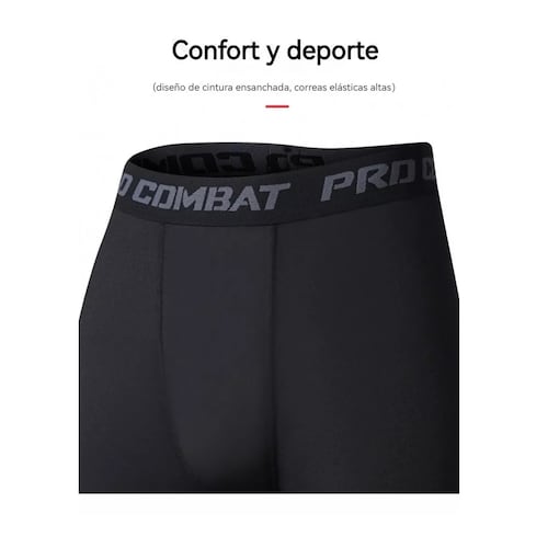Lycra Fitness Mallas Correr Deportes Yoga Hombre Transpirabl M
