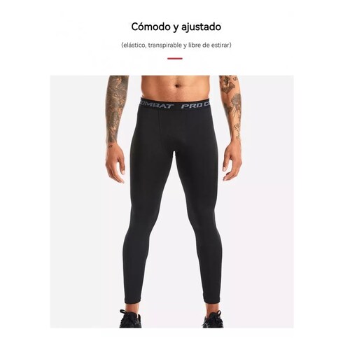 Lycra Fitness Mallas Correr Deportes Yoga Hombre Transpirabl XXL