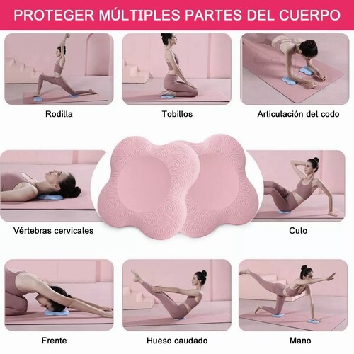 Set 2 Uds Rodilleras Para Rodilla Yoga Pilates Entrenamiento Rosa