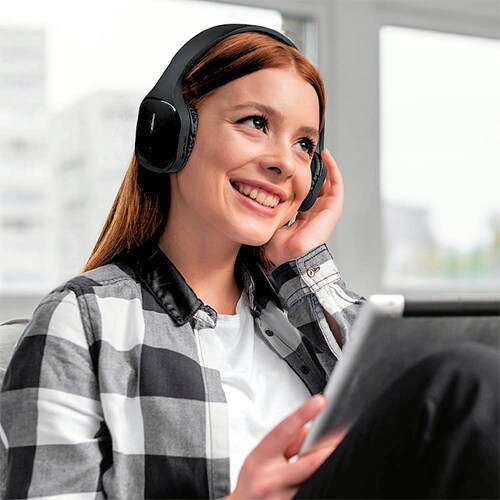 Audífonos inalámbricos Redlemon W3000 negro