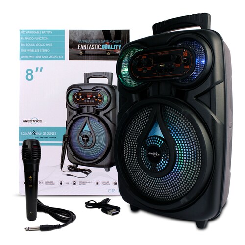 Bafle 8 Pulgadas 15w Karaoke Fm Aux Mic.