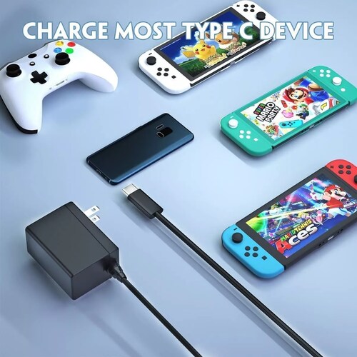 Cargador Para Nintendo Switch 5v 1.5a/ 15v 2.6a Ac Adaptador