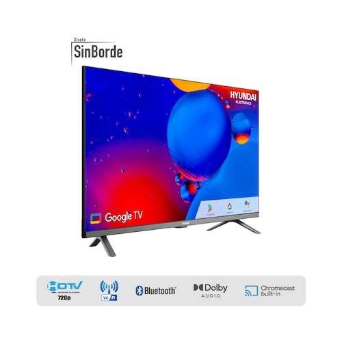 Pantalla LED HYUNDAI HYLED3254GiM 32" Smart HD Comando de Voz 