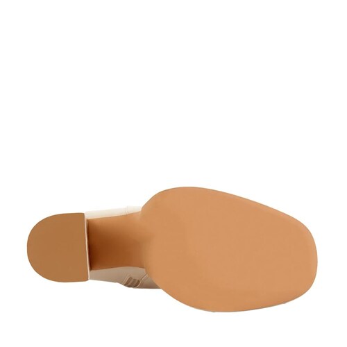 Botas de vestir color beige con doble plataforma y tacón alto, marca Belinda Peregrin, mod. 1086769