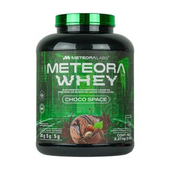 METEORA LABS | 100% Whey protein | Proteína hidrolizada de suero de leche con 24 gr | Baja en carbohidratos | Sin azúcares añadidos | BCAA | Con probióticos y enzimas digestivas | Proteína whey sabor Chocolate avellana | 65 Servicios | 2.27 kg