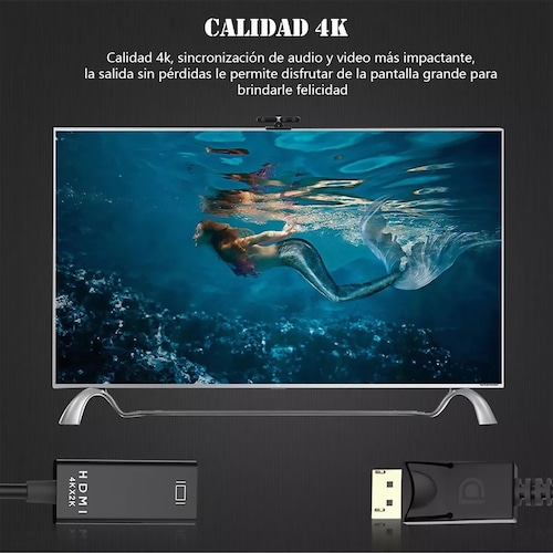 Adaptador Convertidor Display Port A Hdmi 4k Fullhd Dp