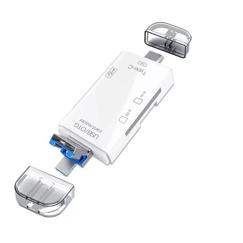 Lector De Tarjetas 6 En 1 Adaptador Micro Sd Usb Otg Celular