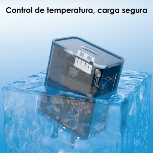 Cargador Carga Rápida Negro Transparente Cable Micro Usb V8