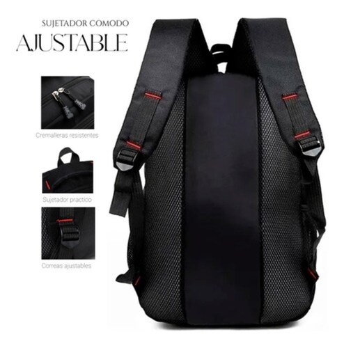 Mochila De Negocios De Gran Capacidad Negra