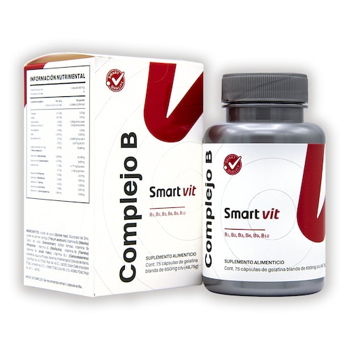 Smart Vit Complejo B 75 cápsulas Suplemento Alimenticio