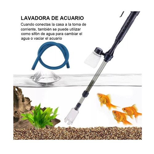 Limpiador Eléctrico Para Acuarios O Peceras Con Adaptador