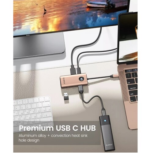 Adaptador Pd60w Hdmi Multipuertos Usb 3.0 5 En 1 Usb Hub 