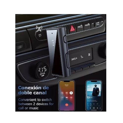 Receptor Auxiliar Bluetooth Aux 3.5 Auto Coche Manos Libres