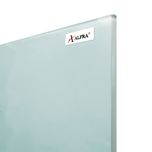 Pizarra Pintarrón De Cristal Satinado Alfra 60x90 cm c/puntos de referencia