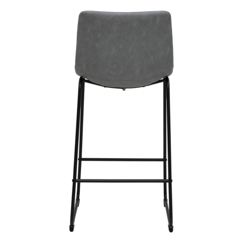 Set De 2 Bancos Altos Para Barra Carlo Gris .
