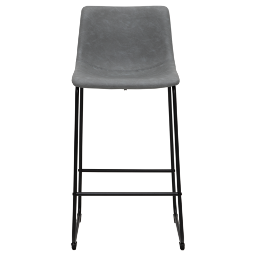 Set De 2 Bancos Altos Para Barra Carlo Gris .