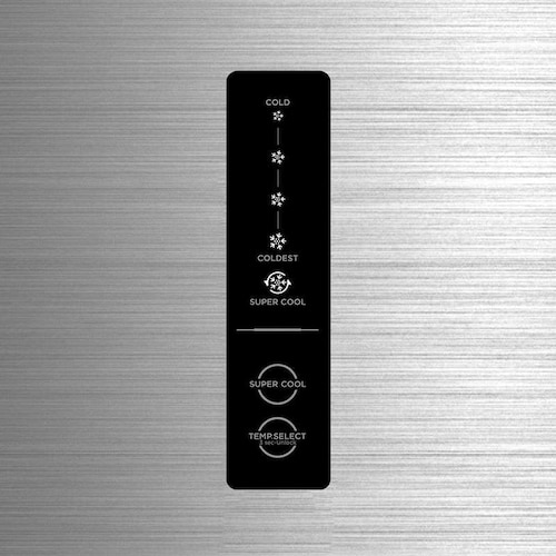 Refrigerador Midea MDRT480WENDXW 17 Pies Smart Sensor Bru Steel Silver