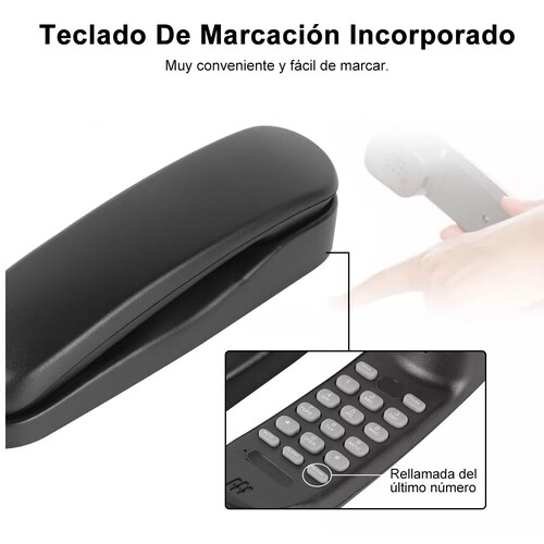Telefono Fijos Alambrico Casa Oficina Modernphone Negro