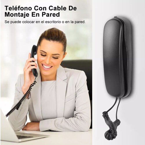 Telefono Fijos Alambrico Casa Oficina Modernphone Negro