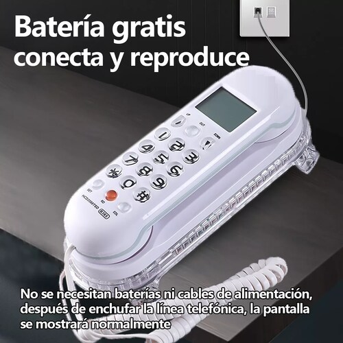 Telefonos Fijos Alambrico Para Casa Oficina Hotel Blanco