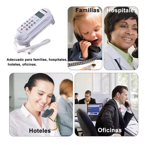 Telefonos Fijos Alambrico Para Casa Oficina Hotel Blanco
