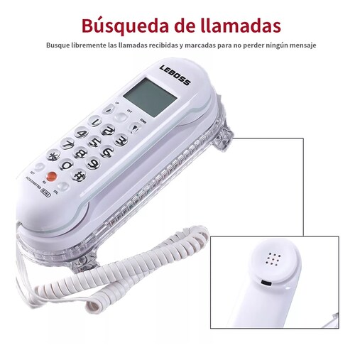 Telefonos Fijos Alambrico Para Casa Oficina Hotel Blanco