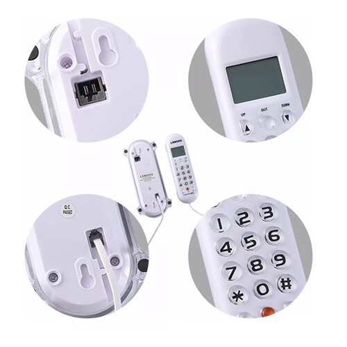 Telefonos Fijos Alambrico Para Casa Oficina Hotel Blanco