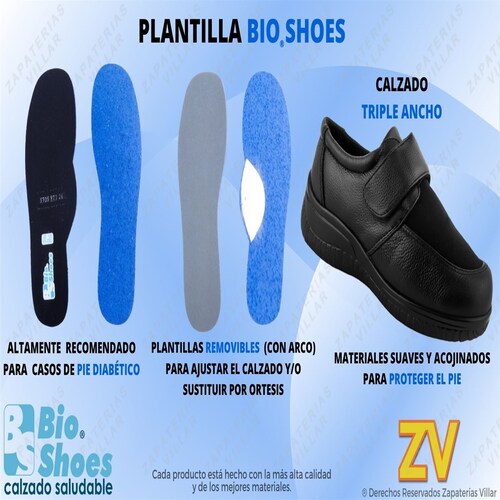 Zapato Ancho Para Pie Diabetico Juanetes Y Artritis 5119.