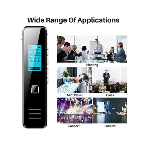 Mini Grabadora De Voz Digital Con Micrófono/usb 40 Horas