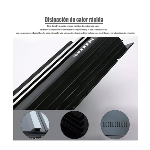 Amplificador Audio 4 Canales Clase Ab Para Auto Carros 6800w