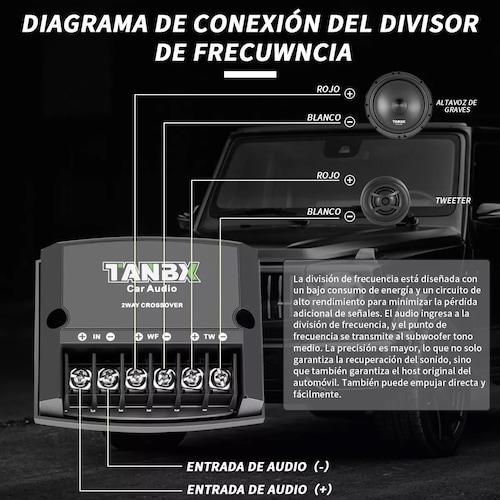 Set De Medios 6.5 Pulgadas Coaxial Bocinas Para Auto Cuerno