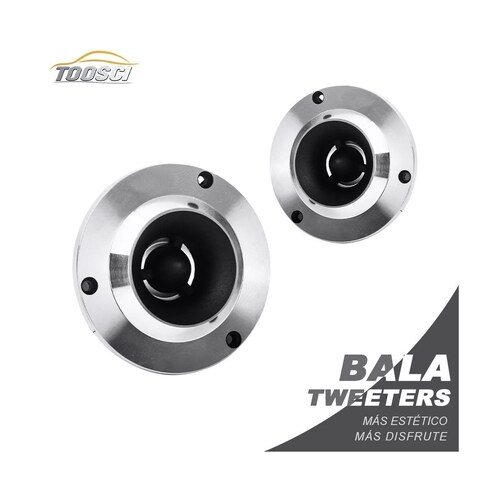 Par Tweeters Bala De Titanio Bocinas Para Carros 4 Pulgadas
