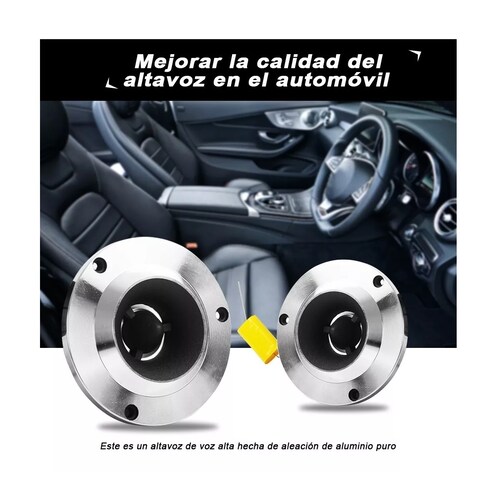 Par Tweeters Bala De Titanio Bocinas Para Carros 4 Pulgadas
