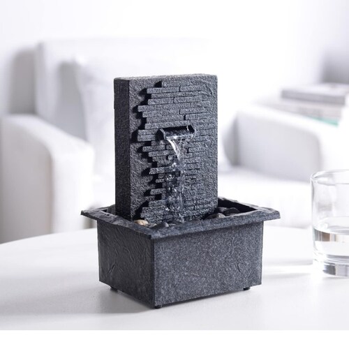 Fuente zen decorativa mini interior exterior artesanal 