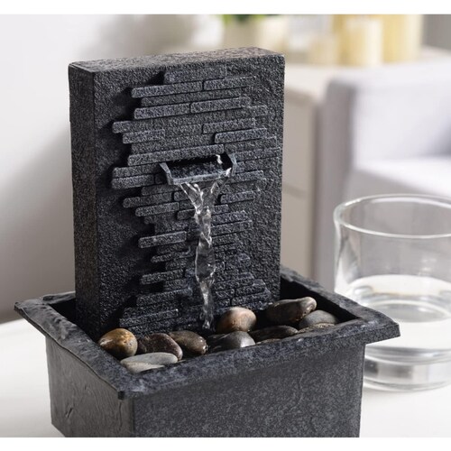 Fuente zen decorativa mini interior exterior artesanal 