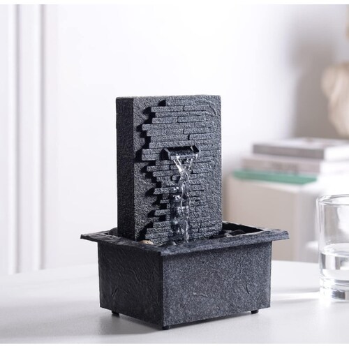 Fuente zen decorativa mini interior exterior artesanal 
