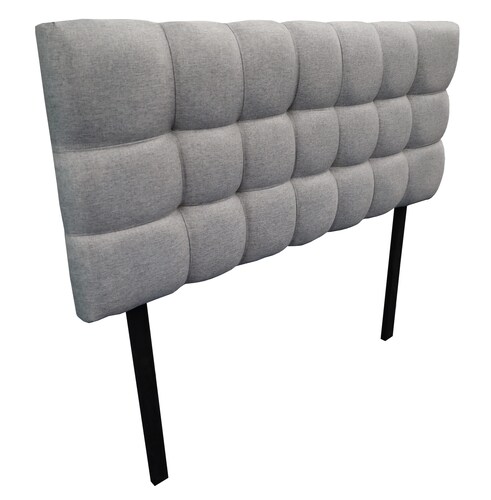 Cabecera Linq Abotonada Gris plata King Size Bazar Store, Recamara, habitación.
