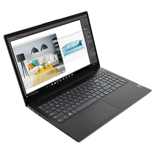 Laptop Lenovo V15 Gen 2 Intel Inside N4500 Ram 4GB Disco SSD 256GB Pantalla 15.6'' - Negro + Diadema + Mochila + Mouse