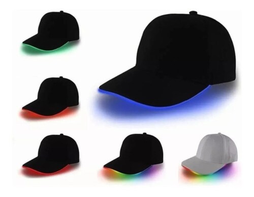 Gorra De Béisbol Luz Led Luminosa De Moda