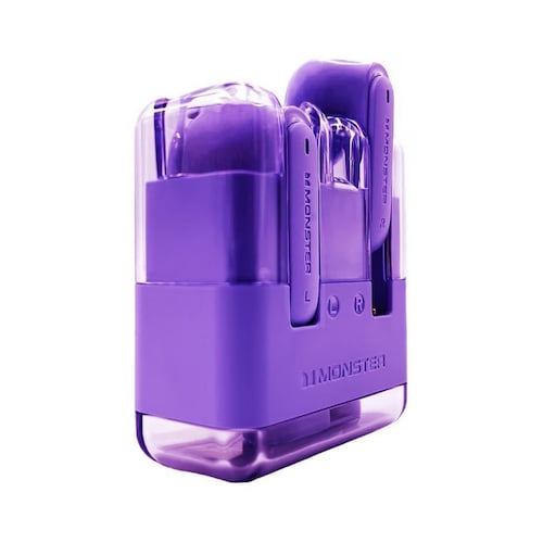 Audífonos Bluetooth Monster Airmars XKT12 Morados In-ear Manos Libres Inalambricos
