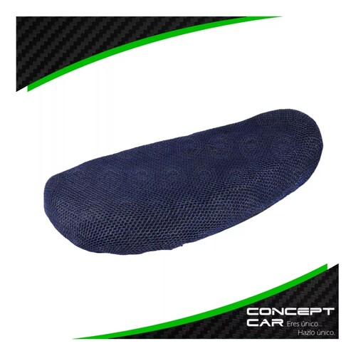 Funda Cubre Asiento Malla Para Moto Termica Universal Xl F1 Azul